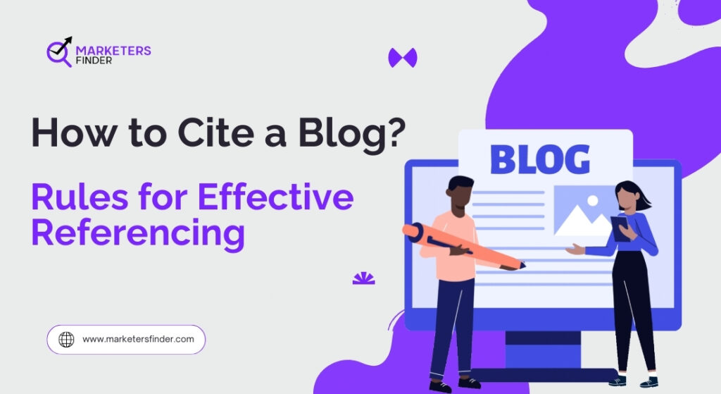 how to cite a blog